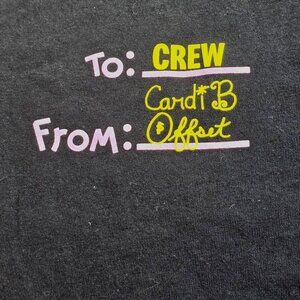 McDonald's Crew T-shirt, Cardi B x Offset, Black, Women's Small